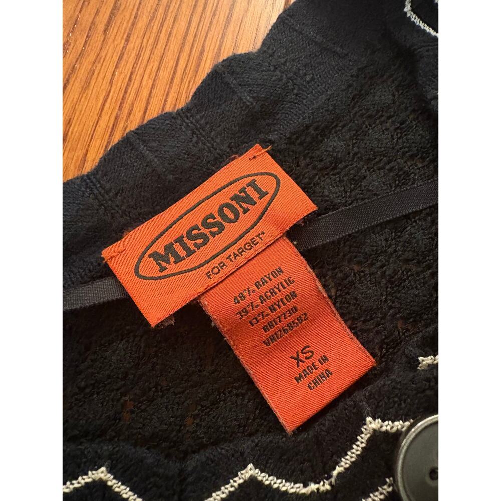 Missoni Target Black Knit Cardigan XS - Picture 3 of 6